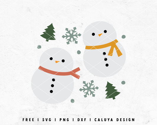 FREE Snowman SVG | Cute Christmas SVG