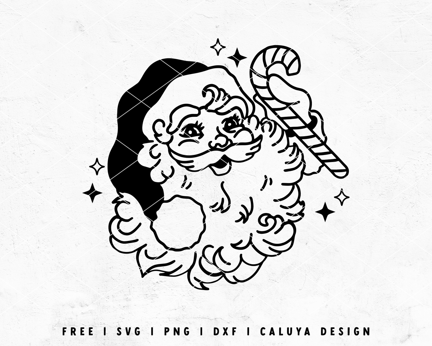 FREE Vintage Santa SVG | Vintage Christmas SVG