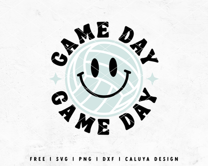 FREE Volleyball SVG | Game Day SVG Cut File for Cricut, Cameo Silhouette | Free SVG Cut File