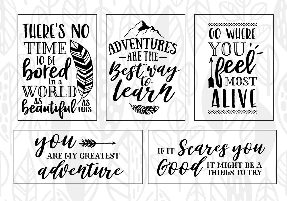 Adventure Quote SVG Bundle | 25 Pack