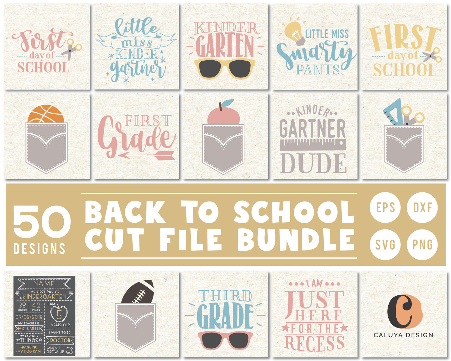 Back to School SVG Bundle | 50 Pack