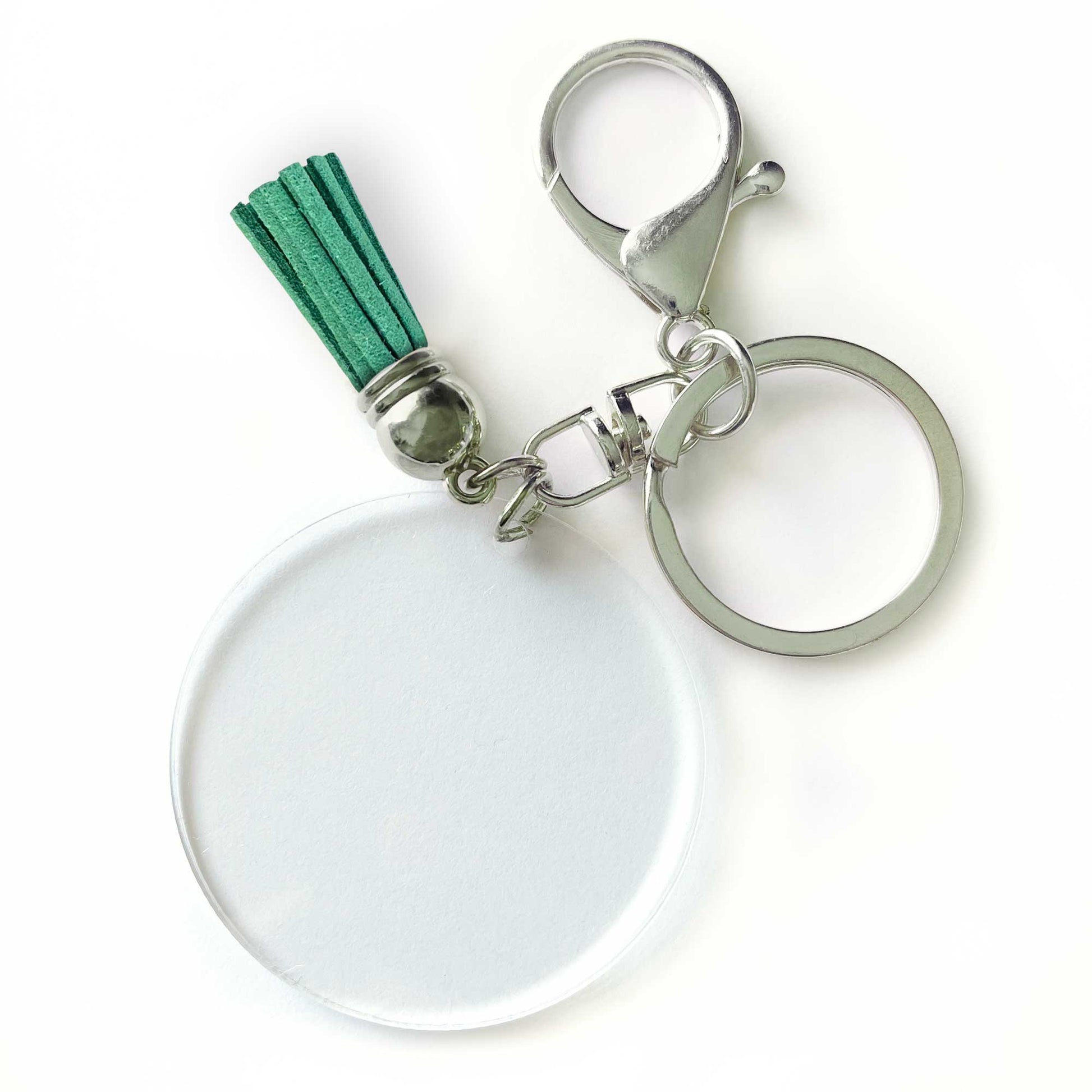 Caluya Design Silver Blank Keychain for Craft & DIY Project Red Wine