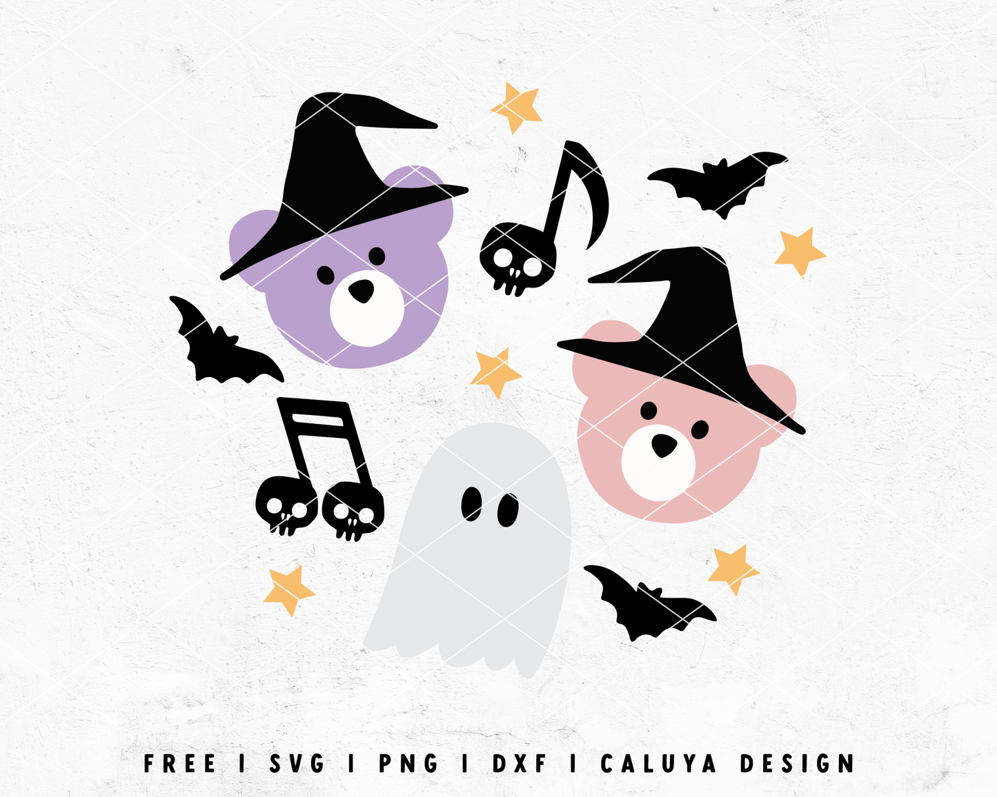 FREE Halloween SVG | Cute Ghost SVG | Bear SVG