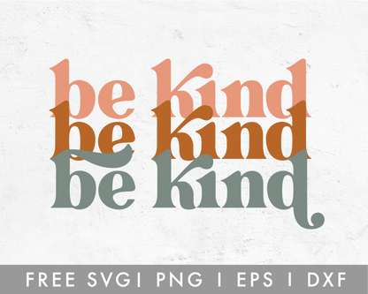 FREE Be Kind Boho SVG