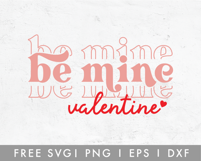 FREE Be Mine Valentine SVG