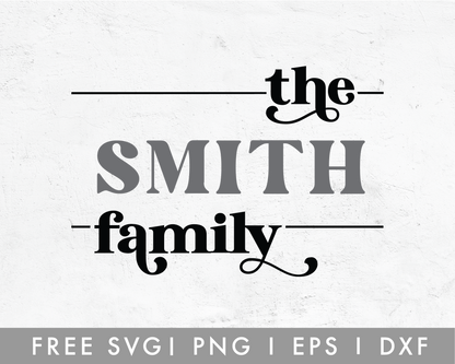 FREE Boho Family Monogram SVG