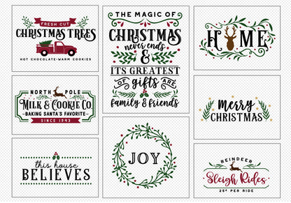 Christmas SVG Bundle,Christmas Signs Bundle,christmas Big sale