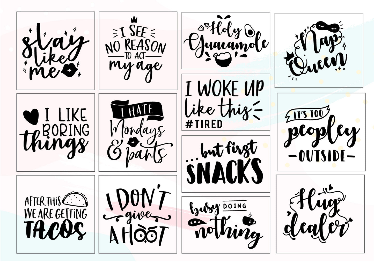 Silly & Sassy Quote SVG Bundle | 20 Pack