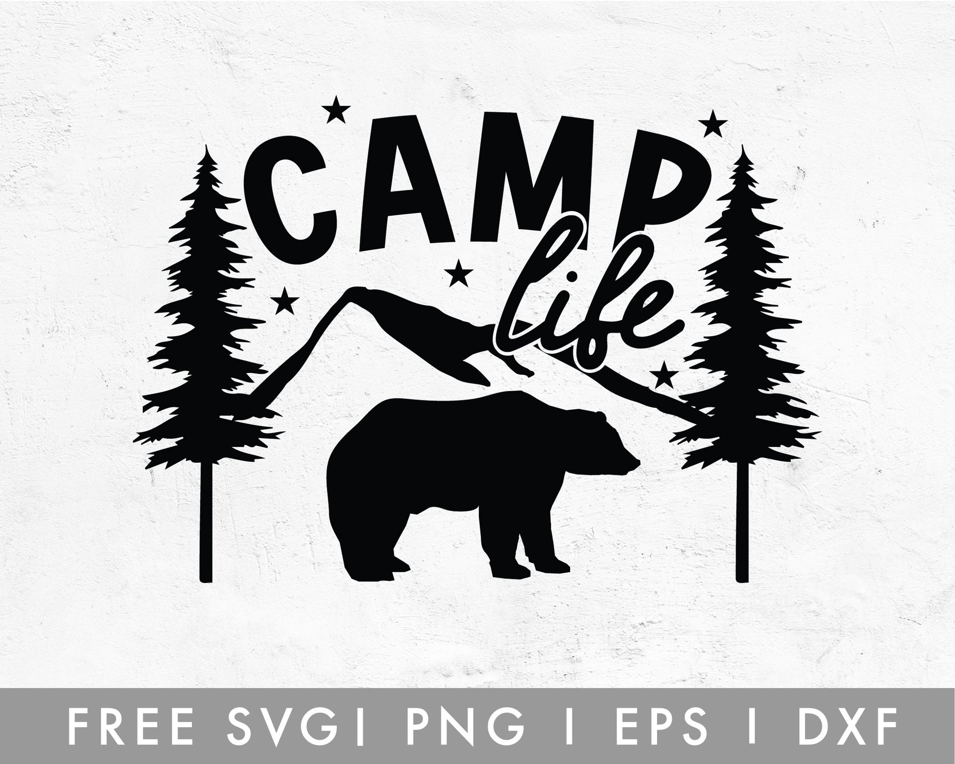 FREE Camping SVG | Camp Life SVG Cut File for Cricut, Cameo Silhouette | Free SVG Cut File