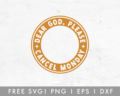 FREE Cancel Monday Frame SVG