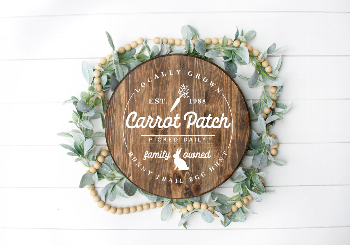 FREE Carrot Patch Farmhouse Sign SVG Cut File for Cricut, Cameo ...