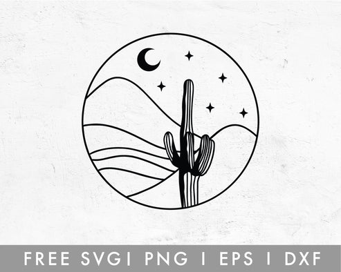 FREE Circle Boho Mountain SVG Cut File for Cricut, Cameo Silhouette ...