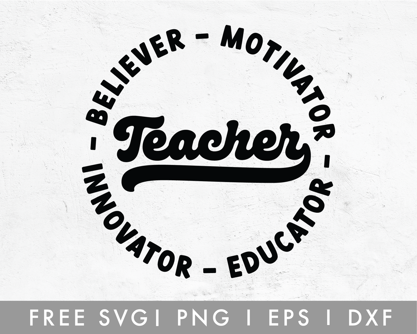 FREE Circle Teacher SVG