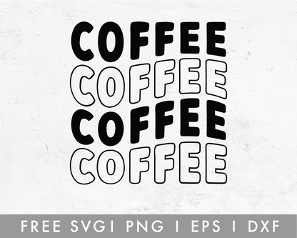 FREE Coffee Retro SVG