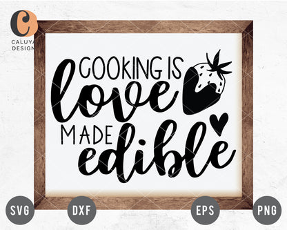 Cooking Is Love Made Edible SVG