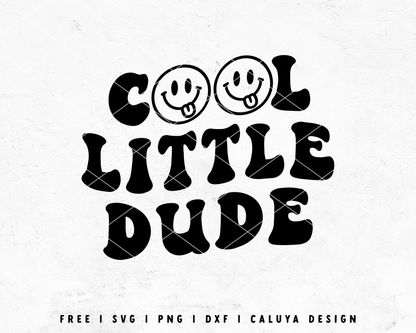 FREE Cool Little Dude SVG | Smiley Face SVG Cut File for Cricut, Cameo Silhouette 