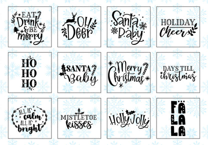 Classic Christmas Quote SVG Bundle | 42 Pack