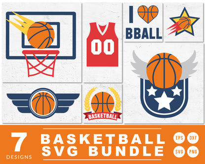 Basketball SVG Bundle | 7 Pack