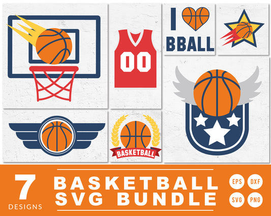 Basketball SVG Bundle | 7 Pack