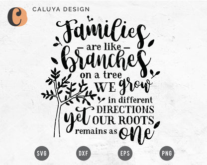 Family Tree Quote SVG