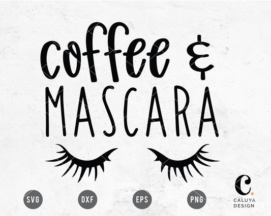 Coffee And Mascara SVG
