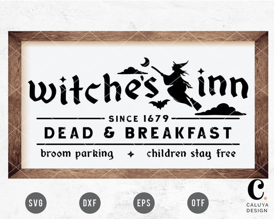 Witches Inn Sign SVG