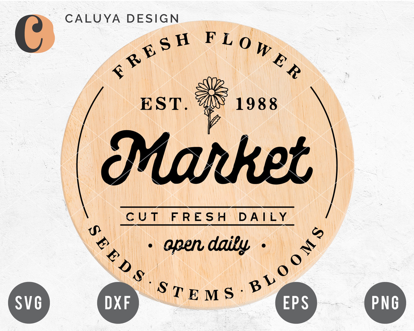 Fresh Flower Market Sign Making SVG