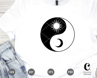 Mystical Yin Yang Symbol SVG