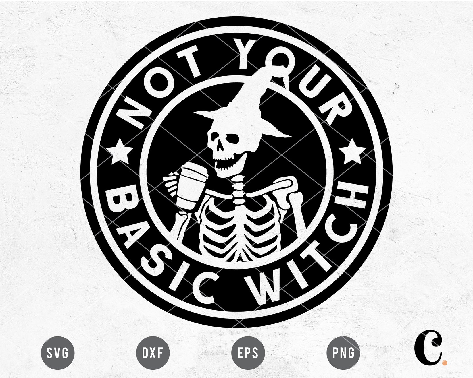 Not Your Basic Witch Svg For Cricut Cameo Silhouette Caluya Design 