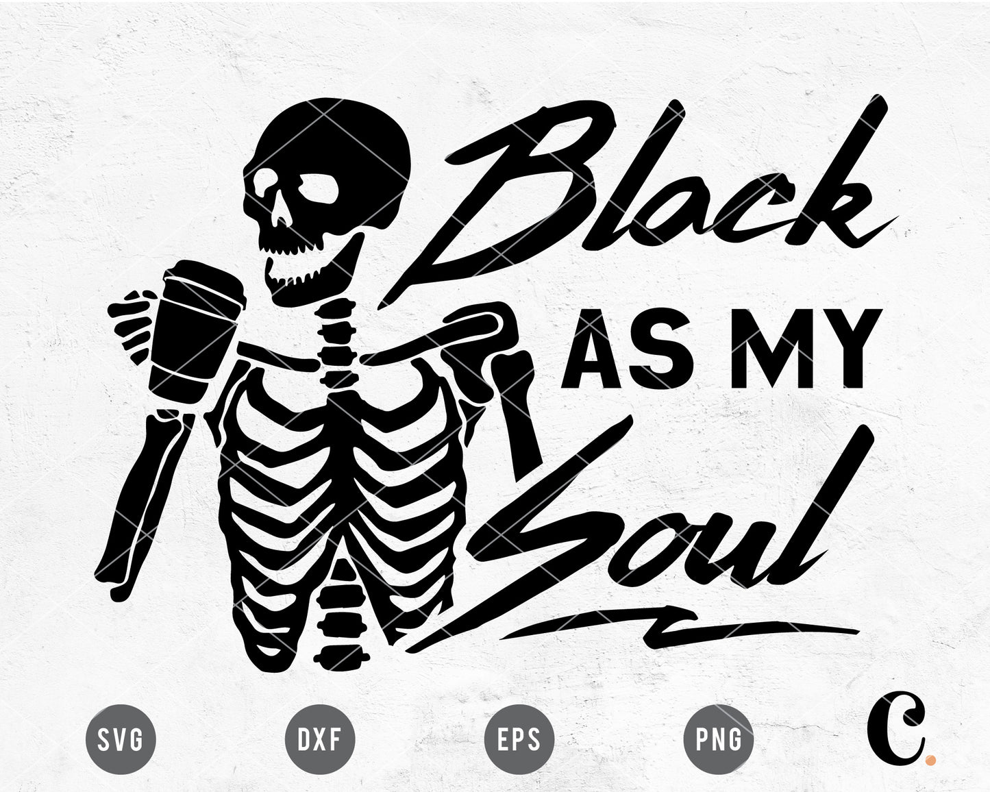 Black As My Soul SVG