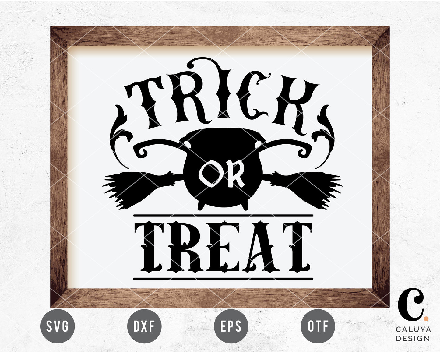 Trick Or Treat Halloween Sign SVG