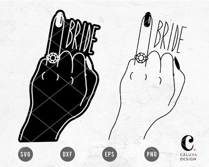 Ring Finger Bride SVG