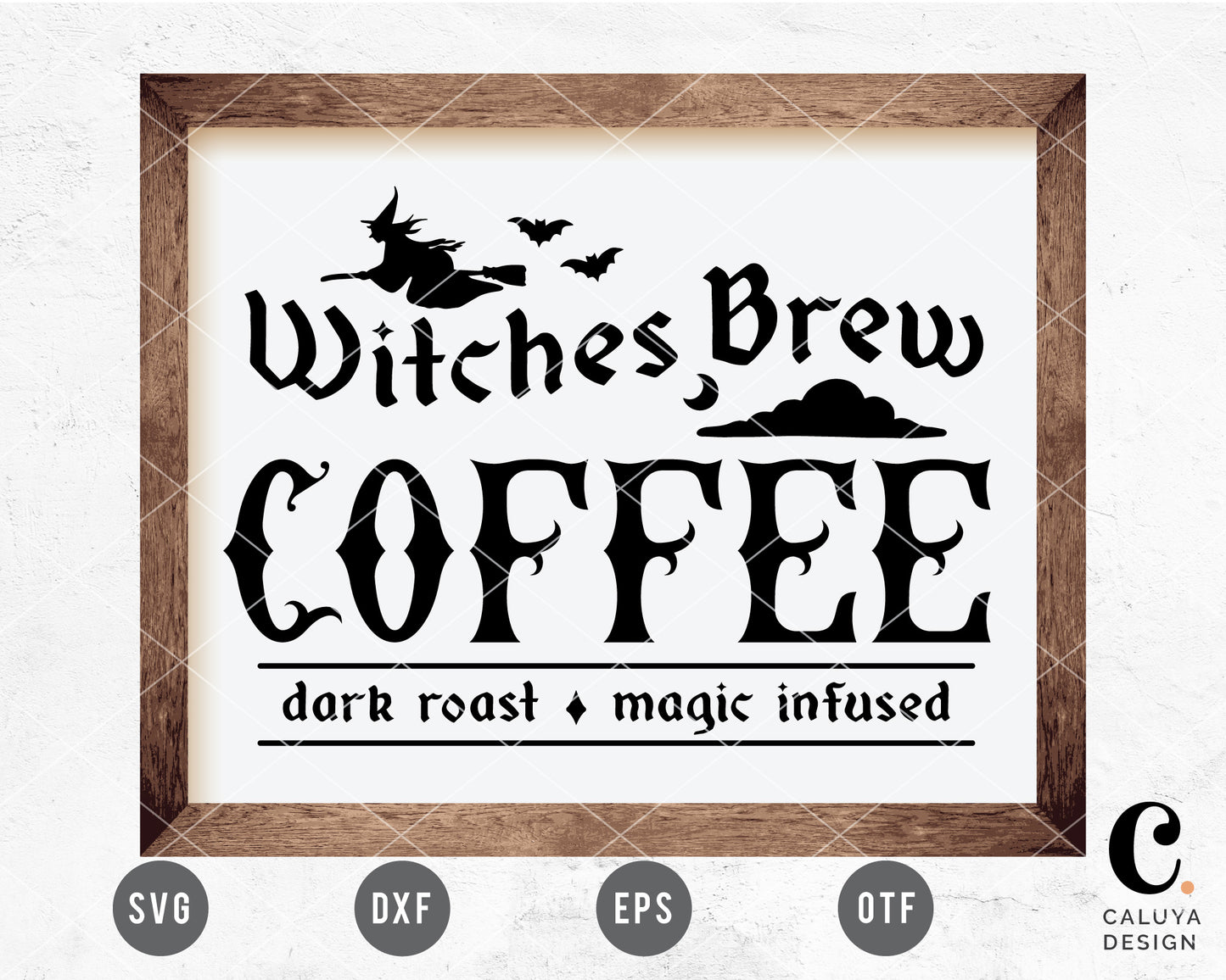 Witches Brew Coffee Sign SVG