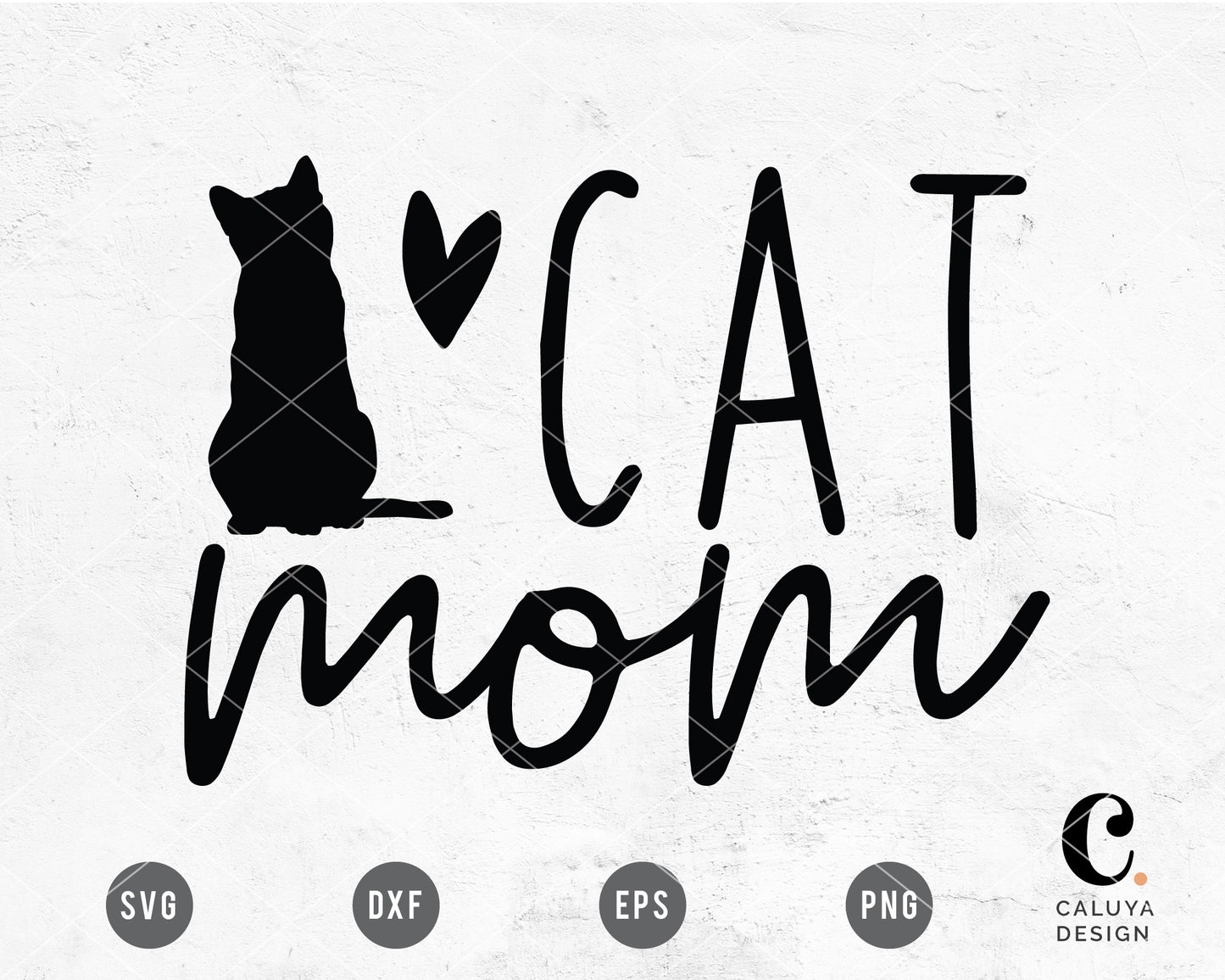 Cute Cat Mom SVG