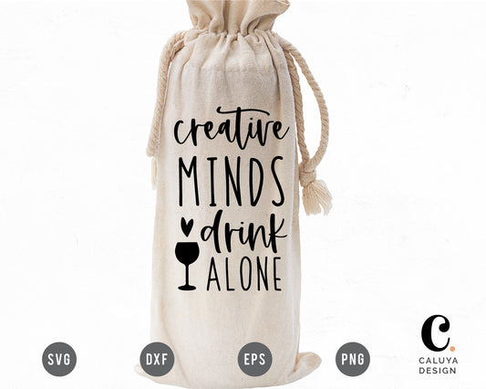 Creative Mind Drink Alone SVG