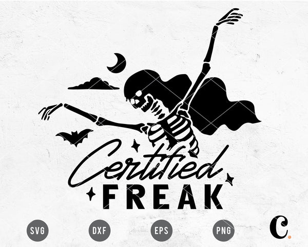 Certified Freak SVG For Cricut, Cameo Silhouette – Caluya Design