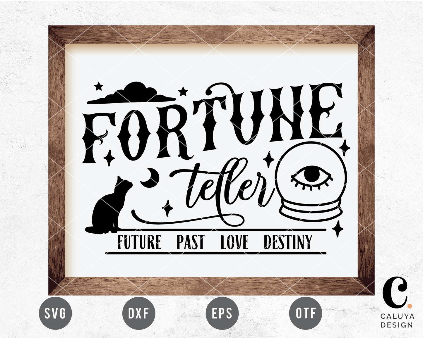 Fortune Teller Halloween Sign SVG