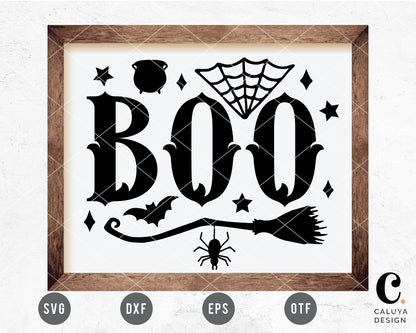 BOO Halloween Sign SVG