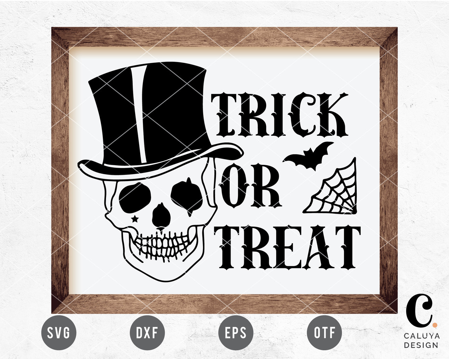 Trick or Treat with Skull SVG