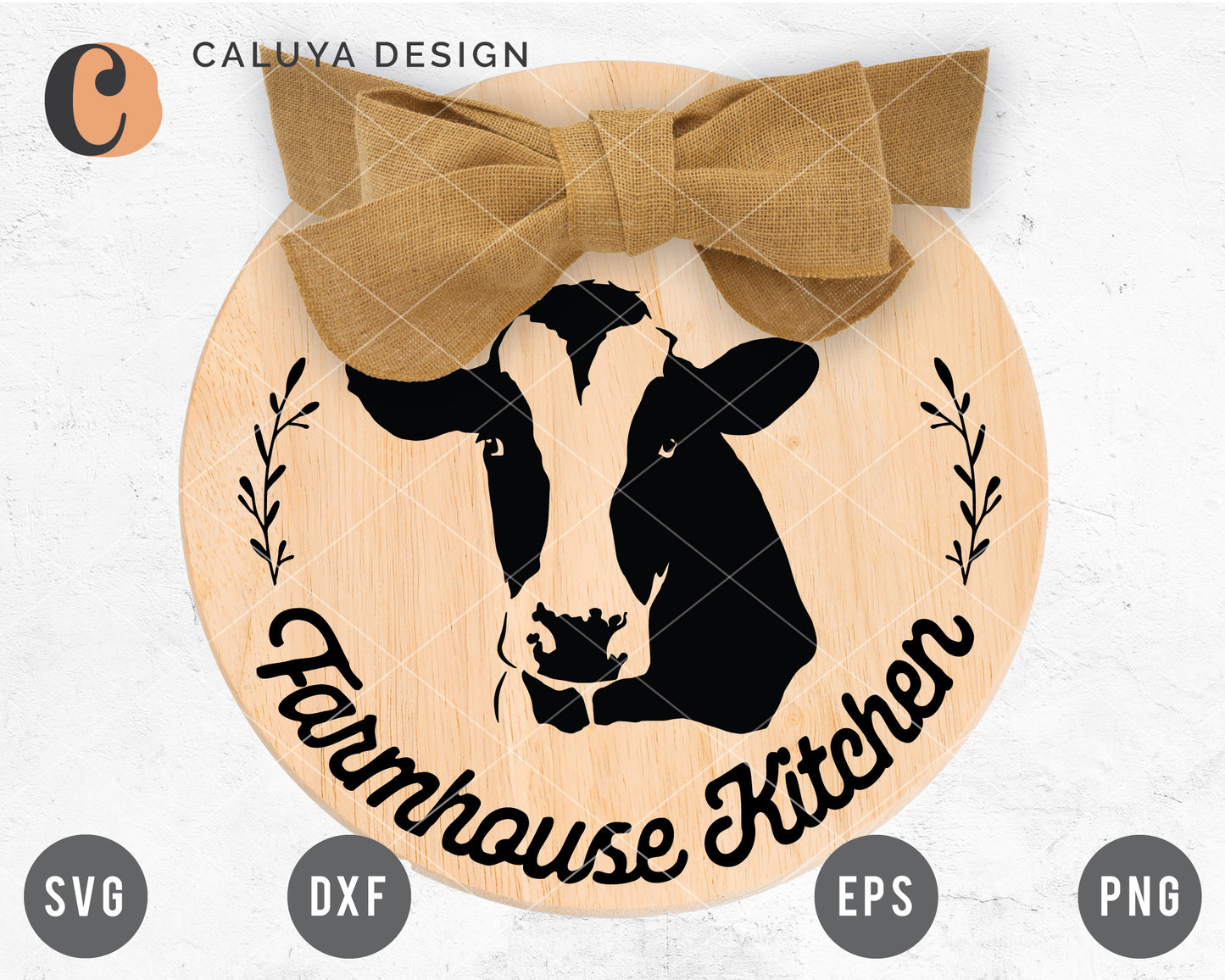 Farmhouse Kitchen Cow Version Sign Making SVG