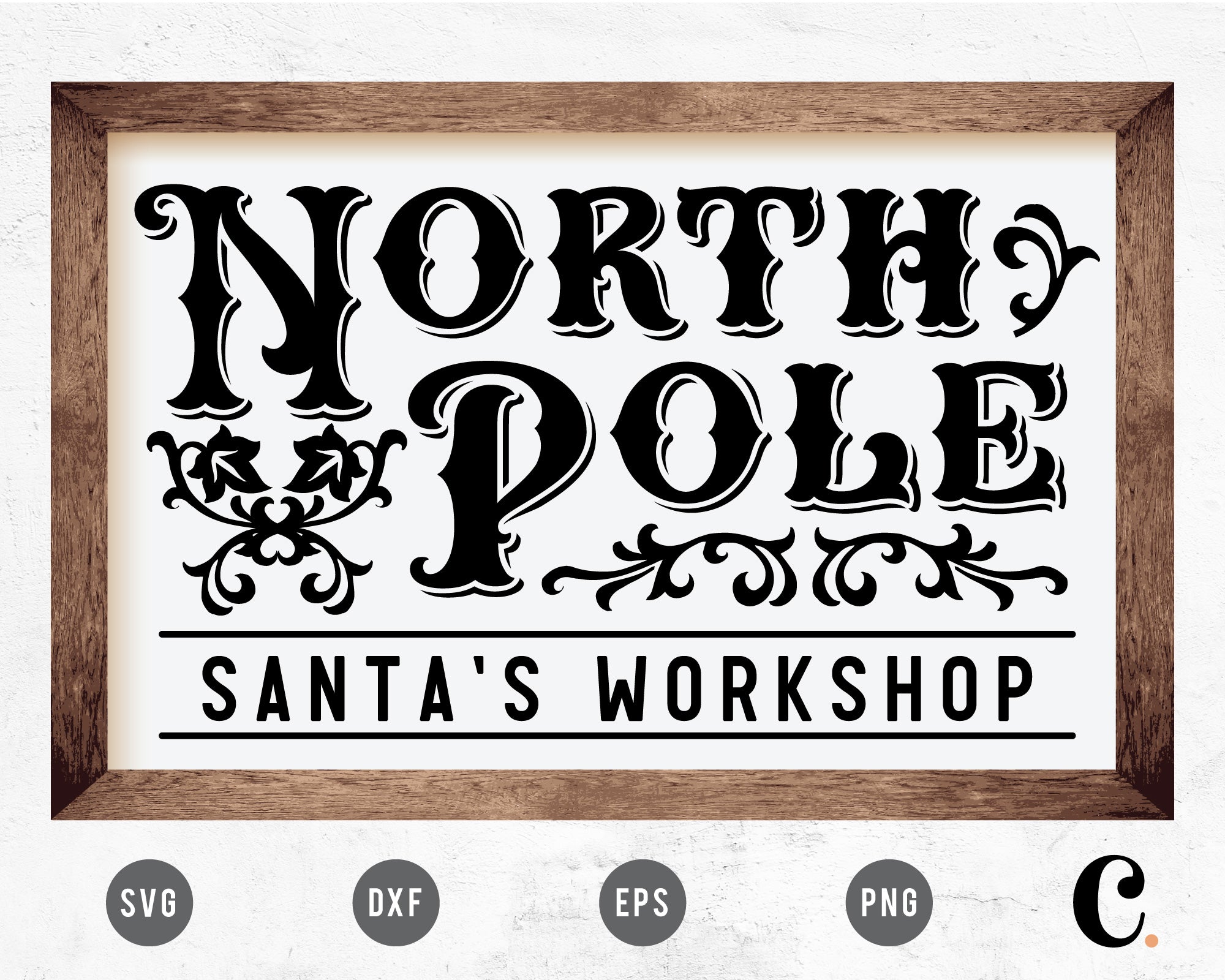 North Pole Workshop Sign SVG For Cricut, Christmas Sign – Caluya Design