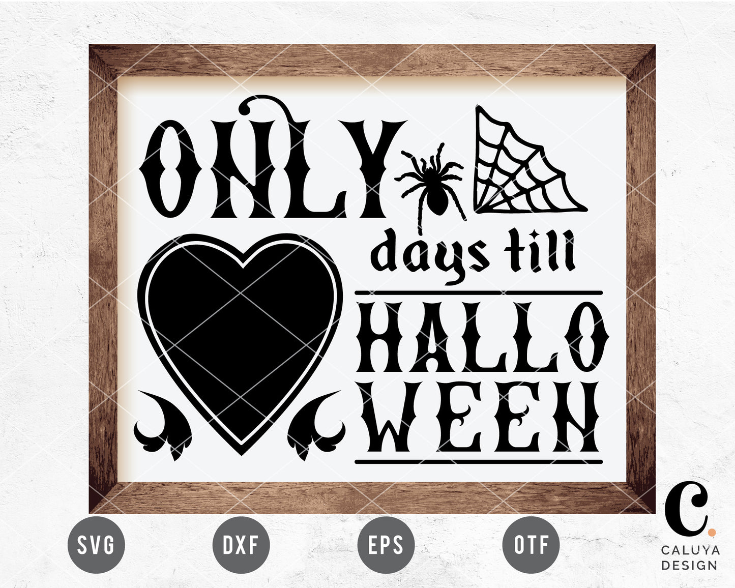 Halloween Countdown Sign SVG