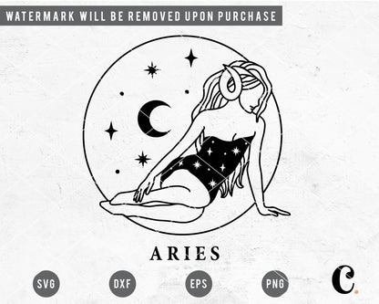 Aries Goddess SVG