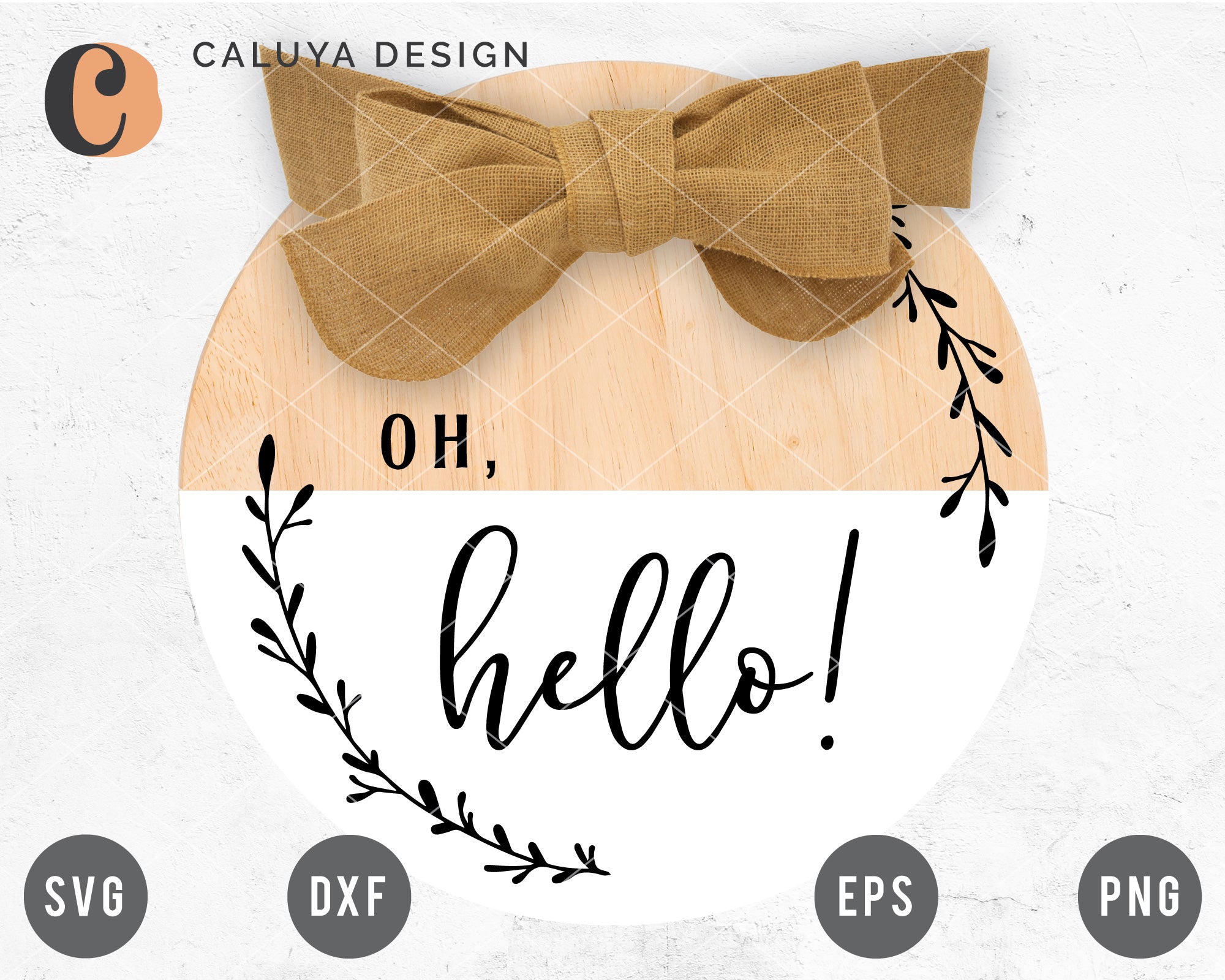 Oh Hello Sign SVG For Cricut – Caluya Design