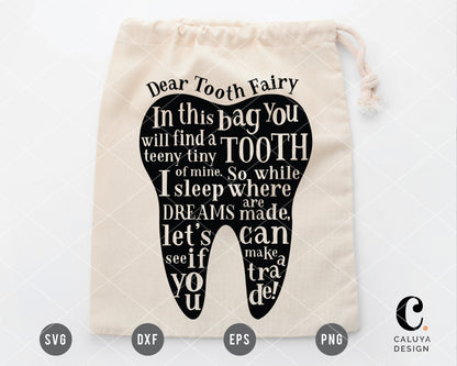 Tooth Fairy Bag Making SVG