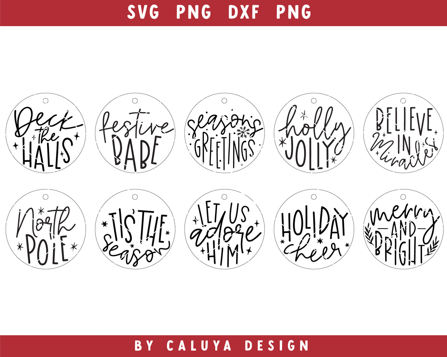 Christmas Ornament Making SVG Bundle