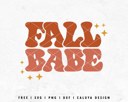 FREE Fall Babe SVG | Retro Fall SVG