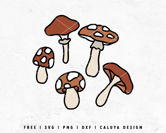 FREE Mushroom SVG | Thanksgiving SVG | Fall SVG