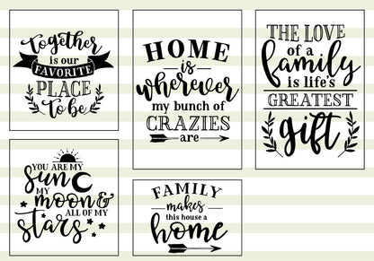 Family Quote SVG Bundle | 25 Pack