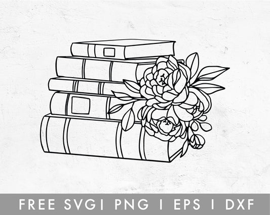 FREE Floral Book SVG